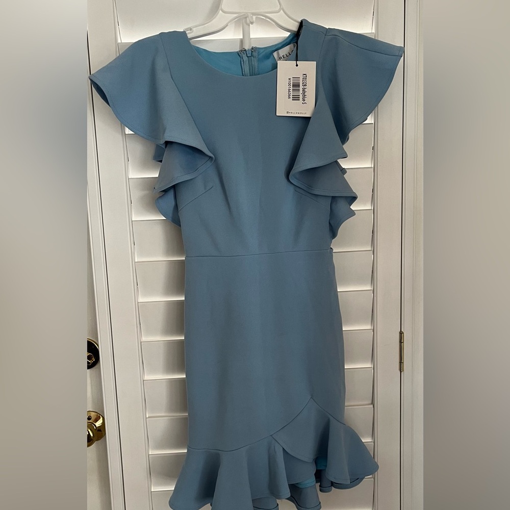 HELLO MOLLY short blue dress - size US4 S NWT